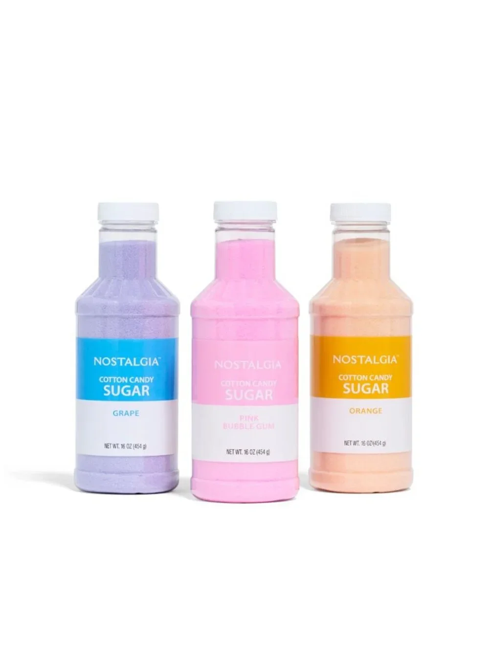Brookstone Vintage Cotton Candy Maker + Nostalgia Sugar Kit 6 Bottles New in Box